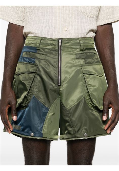 Pantaloni cargo 2-in-1 in verde - unisex ANDERSSON BELL | APA728MLKHK